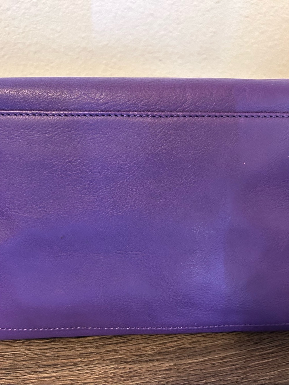 Dooney & Bourke Purple & Brown Leather Satchel 2 Way Bag - Picture 6 of 10